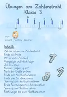 Vorschau - Arbeitsblätter - Übungen am Zahlenstrahl Mäuse - Deckblatt