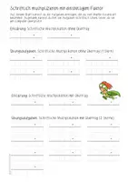 Vorschau - Arbeitsblätter - Interaktive PDF "Schriftliche Multiplikation mit einstelligem Faktor" - Seite 1