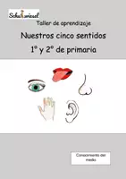 Vista previa - Unidades / Secuencias / Situaciones de Aprendizaje - Nuestros cinco sentidos 1° y 2° de Primaria - Portada