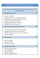 Vorschau - Merkblätter - Deutsch: Checkliste Textanalyse - Seite 2