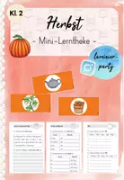 Vorschau - Arbeitsblätter - Mini-Lerntheke: Herbst (Kl. 2) - Deckblatt