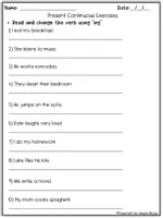 Vista previa - Hojas de trabajo - ESL Grammar Worksheets / Pack Actividades - página 2