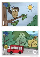 Vorschau - Arbeitsblätter - Brown Owl at the Seashore - STORY WALK - Seite 1