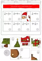 Vorschau - Arbeitsblätter - Rechenpuzzles Weihnachten ZR bis 10 - Seite 2
