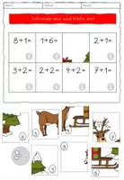 Vorschau - Arbeitsblätter - Rechenpuzzles Weihnachten ZR bis 10 - Seite 3