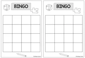 Vorschau - Arbeitsblätter - Bingo Blanko-Vorlage - Seite 2