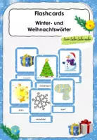Vorschau - Bildkarten - Winter- and Christmas Words - Bild- und Wortkarten - Deckblatt