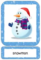 Vorschau - Bildkarten - Winter- and Christmas Words - Bild- und Wortkarten - Seite 1