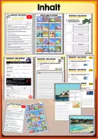 Vorschau - Unterrichtsreihen - AUSTRALIA Fantasy Vacation - Worksheets | Listening, Note taking, Writing, Speaking | Holiday Activity - Seite 1