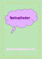 Vorschau - Arbeitsblätter - Satzglieder bestimmen (mit Präpositionalobjekt) - Deckblatt