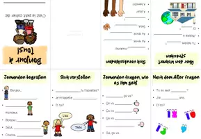 Vorschau - Arbeitsblätter - Se présenter - Buddybook, 2 Arbeitsblätter, Sprechblasen - Seite 2