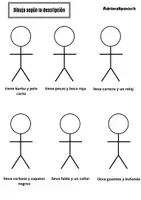 Vorschau - Arbeitsblätter - Los hombres de palo: Partes del cuerpo y descripción física - Seite 2