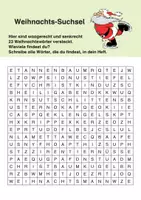 Vorschau - Arbeitsblätter - Weihnachts-Suchsel - Deckblatt