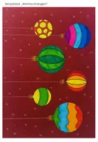 Vorschau - Mal- und Bastelvorlagen - Kunstidee Weihnachtskugeln (Distance Learning geeignet) - Seite 1