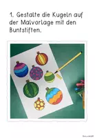 Vorschau - Mal- und Bastelvorlagen - Kunstidee Weihnachtskugeln (Distance Learning geeignet) - Seite 3