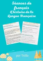 Aperçu - Préparation de séance / Séance complète - Histoire de langue française - Page de couverture