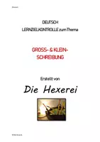 Vorschau - Arbeitsblätter - Lernzielkontrolle zum Thema Groß- und Kleinschreibung - Deckblatt