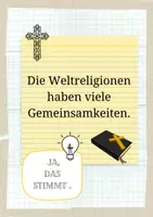 Vorschau - Präsentationen/Tafelbilder - Thesen Weltreligionen (Unterrichtseinstieg; Tafelmaterial oder digital oder Spiel) - Seite 3