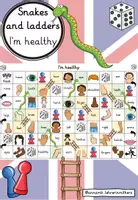 Vorschau - Spiele - Snakes and ladders: I'm healthy / Body parts (2. Klasse) Playway - Deckblatt