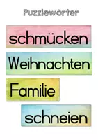 Vorschau - Spiele - Lernwörtertraining Weihnachten Klasse 2 - Seite 3