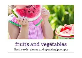 Aperçu - Inclusion - fruits and vegetables flash cards English Anglais - Page de couverture