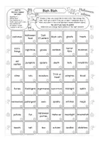 Aperçu - Feuilles d'exercices - Halloween English Bingo game Anglais - Page 2