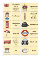Aperçu - Jeux - Britain / London UK matching cards English Anglais - Page 1