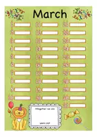 Aperçu - Matériel pour travaux manuels / dessin - Birthday calendar English Anglais - Page 3
