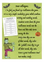 Aperçu - Feuilles d'exercices - dice game Halloween - Page 1