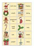 Aperçu - Jeux - Christmas English Anglais matching cards - Page 2