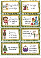 Aperçu - Apprentissages en autonomie - Christmas English / Anglais speaking prompts - Page 3