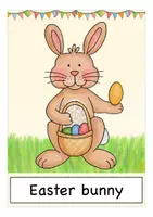 Aperçu - Présentation / Support pour le tableau - Easter / spring flash cards English / Anglais - Page 1