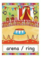 Aperçu - Présentation / Support pour le tableau - Circus animals and people English flash cards - Page 2