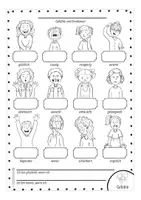 Aperçu - Feuilles d'exercices - Gefühle / feelings Bildwörterbuch - Page 2
