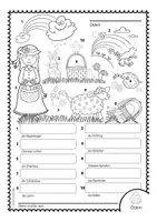 Aperçu - Préparation de séquence / Séquence complète - Bildwörterbuch OSTERN (Easter) - Page 1