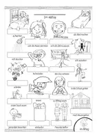 Aperçu - Feuilles d'exercices - Verben / daily routines Bildwörterbuch - Page 2