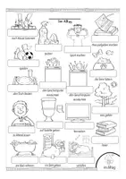 Aperçu - Feuilles d'exercices - Verben / daily routines Bildwörterbuch - Page 3