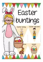 Aperçu - Matériel pour travaux manuels / dessin - Easter vocabulary buntings / banners English (Anglais) - Page de couverture