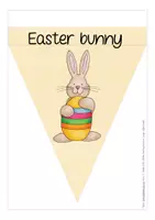 Aperçu - Matériel pour travaux manuels / dessin - Easter vocabulary buntings / banners English (Anglais) - Page 1