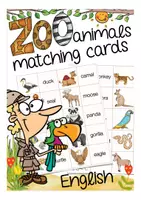 Aperçu - Jeux - ZOO animals English matching cards Anglais - Page de couverture