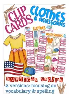 Aperçu - Apprentissages en autonomie - clothes American English clip cards - Page de couverture