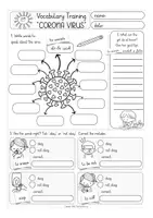 Aperçu - Feuilles d'exercices - English vocabulary training Corona - Page 3
