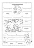 Aperçu - Feuilles d'exercices - Bildwörterbuch Wetter - Page 2