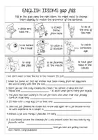 Aperçu - Feuilles d'exercices - FREEBIE English IDIOMS gap fill Anglais - Page 2