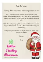 Aperçu - Feuilles d'exercices - Christmas English Anglais Cut & Glue worksheets - Page 1