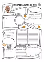 Aperçu - Feuilles d'exercices - Mahatma Gandhi fact file English Anglais - Page 2
