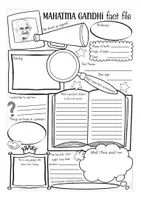 Aperçu - Feuilles d'exercices - Mahatma Gandhi fact file English Anglais - Page 3