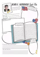 Aperçu - Feuilles d'exercices - John F. Kennedy English worksheet former President USA - Page 2
