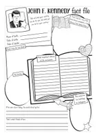 Aperçu - Feuilles d'exercices - John F. Kennedy English worksheet former President USA - Page 3