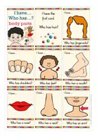 Aperçu - Jeux - BODY PARTS "I have who has?" English Anglais - Page 1